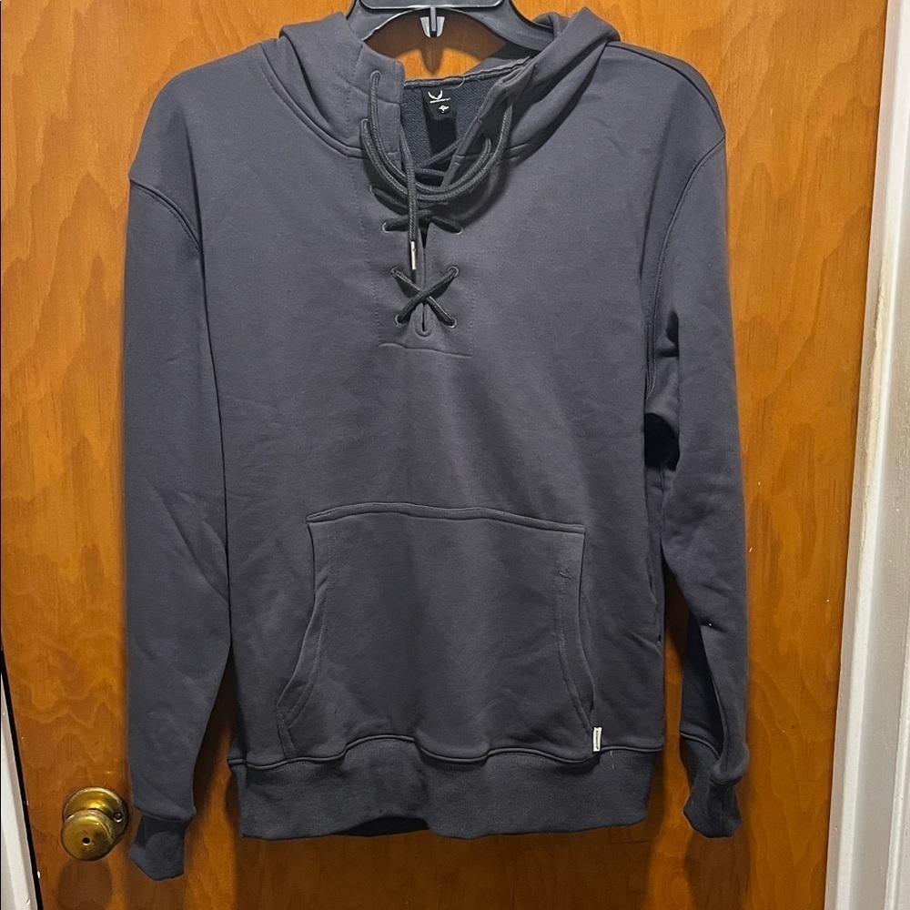Charcoal Lace-Up Women's Hoodie